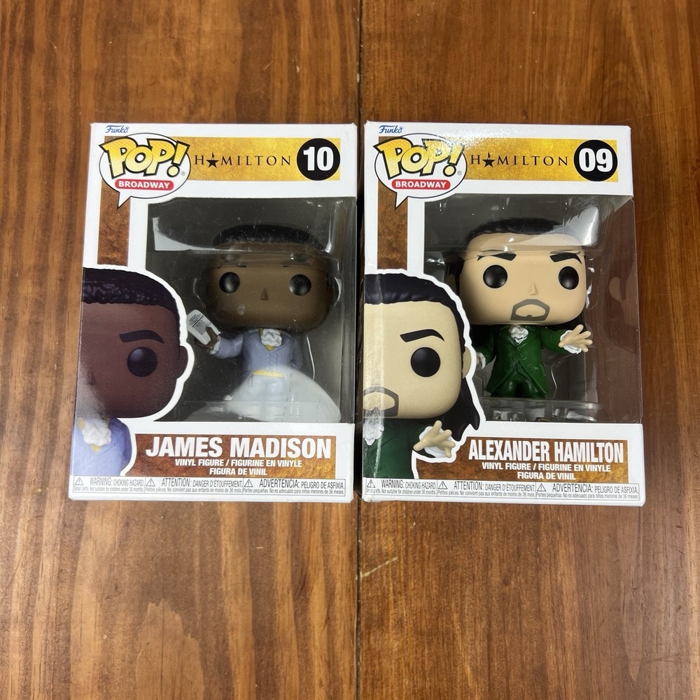Funko Pop Hamilton Broadway Set 09 Alexander Hamilton 10 James Madison Vaulted